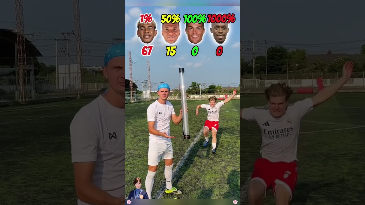🧠 AGILITY CHALLENGE | WHICH FOOTBALL PLAYER WILL BE THE SMARTEST!?🙈 #funnyshorts