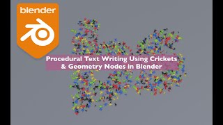 LIVENODING 3D Text Writing Using Crickets And Geometry Nodes Wealth