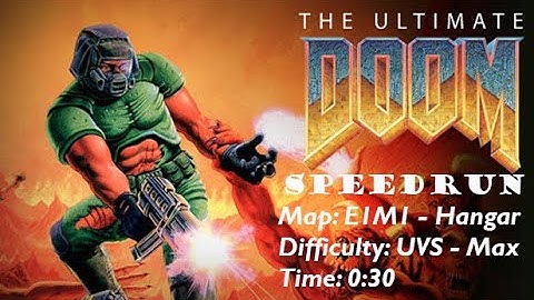 Doom Ultimate: E1M1: Hangar: UV Max in 0m 30s
