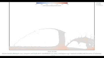 The 2D dam-break benchmark dataset • density • 1M particles