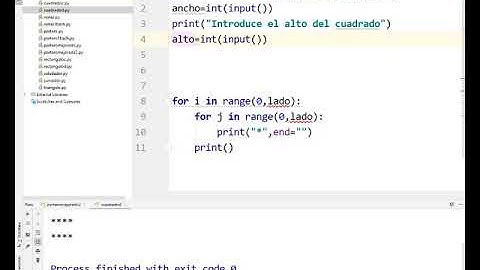 Rectángulo con asteriscos en Python Programación TIC 2 Bachillerato IES Monterroso