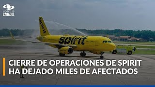 ¿Cual es el plan de contingencia que hay en Colombia tras cierre de operaciones de Spirit Airlines?