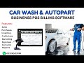 Car Wash &amp; Auto Parts POS Billing Software | Inventory + Accounting + Barcoding ,Complete POS System