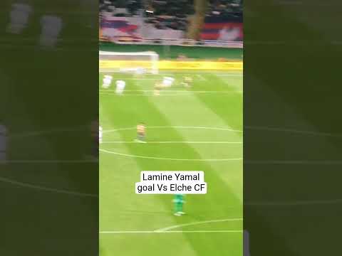 Lamine Yamal's goal Vs Elche CF #fcbarcelona #lamineyamal