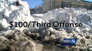 Homeowners face fines if sidewalks aren't shoveled