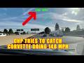 California Highway Patrol Stops Corvette Speeding at 148 MPH