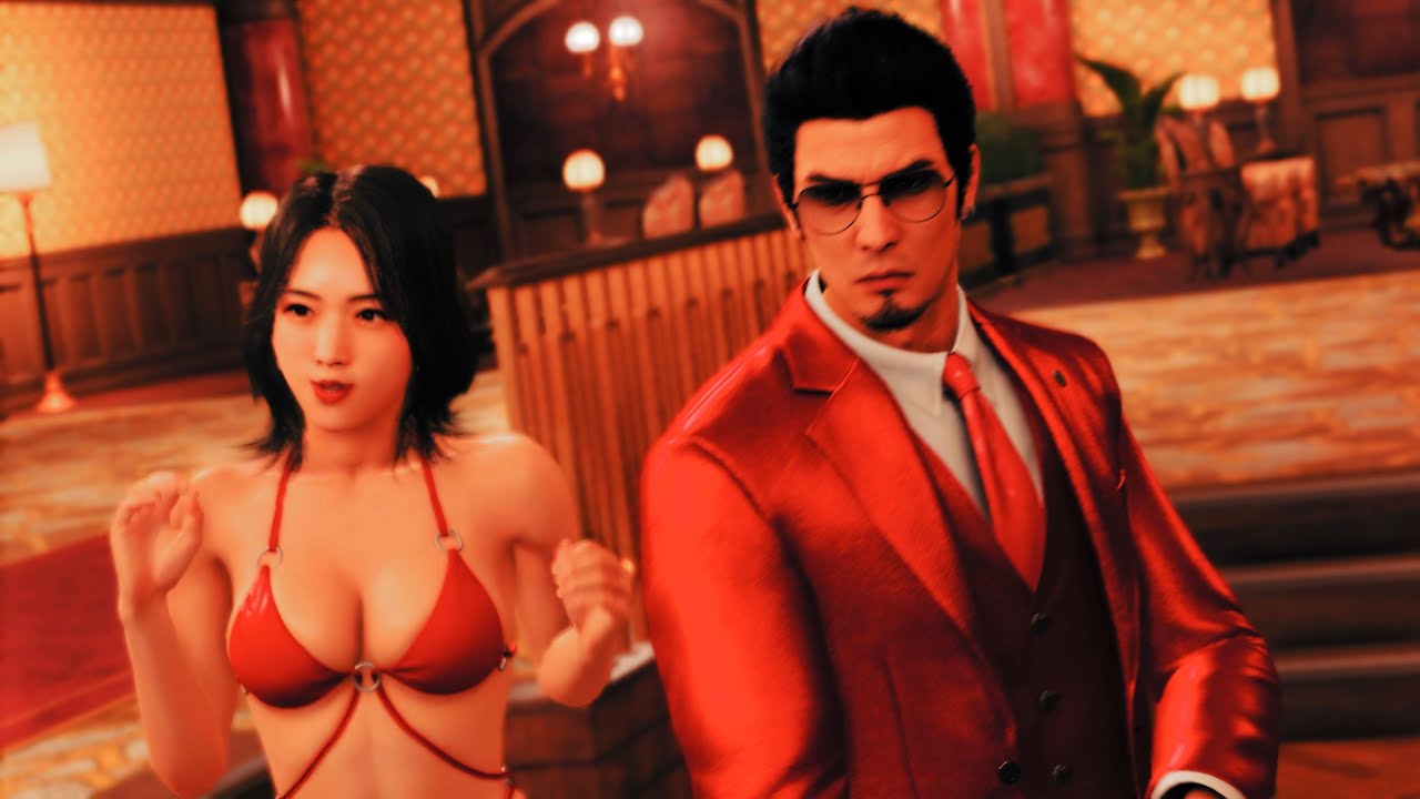 Playing Darts in Bikini Yakuza Like a Dragon Gaiden YouTube