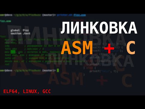 Программа на С с линковкой функций на ASM