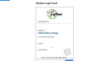 Reflex Math Tutorial