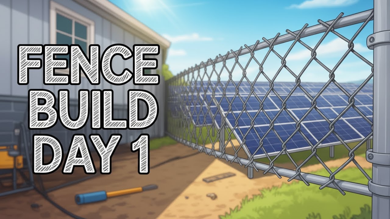 The TRUTH About Chain Link Fence Costs. Solar Fence Day 1