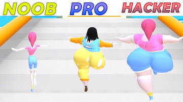 NOOB vs PRO vs HACKER - 300 Pounds Beauty Run