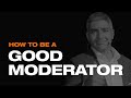 Behind the capsule  how to be a good moderator for a panel  useful tips