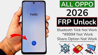 OPPO FRP Bypass 2026 Without PC 🔥 Android 14/15 Google Account Remove | Bluetooth Trick Not Working