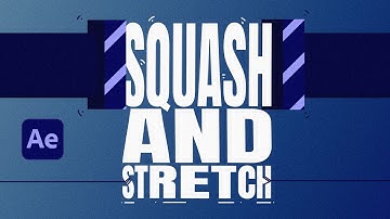 How to Squash and Stretch Text in After Effects | Beginner Tutorial #aftereffectstutorial