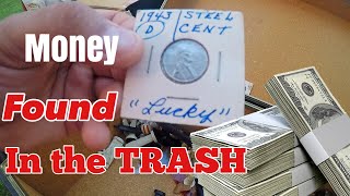 I found money trash picking in this rich neighborhood
