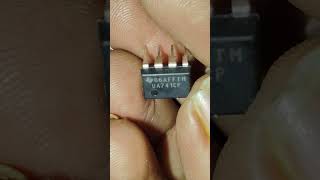 IC741 Operation amplifier IC use in Electronics Circuit #Short