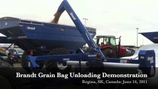 Brandt Grain Bag Unloading Demonstration, Regina, SK, June 16, 2011