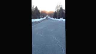 Penguining on our longboards