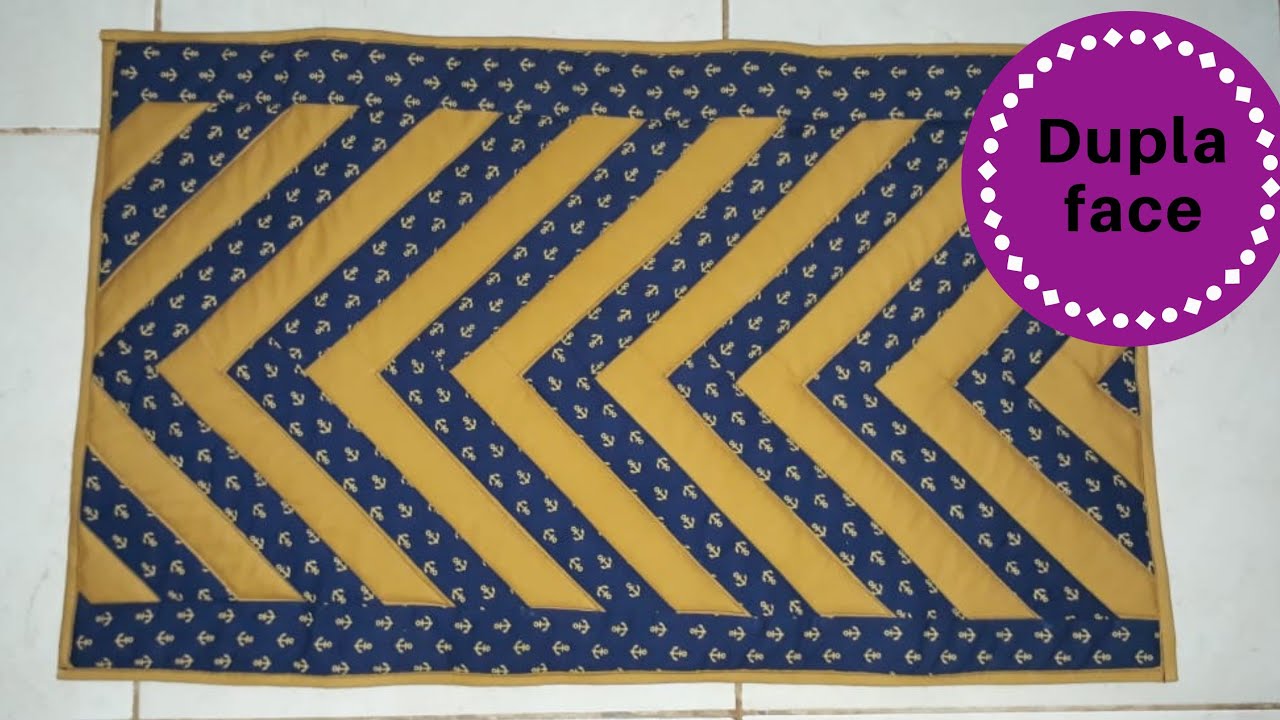 Tapete com Técnica de Patchwork Trança Francesa