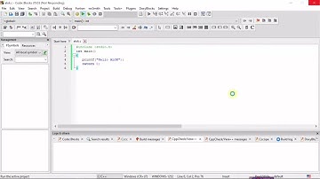 CodeBlocks (It seems that this file has not been built yet. Do you want to build)