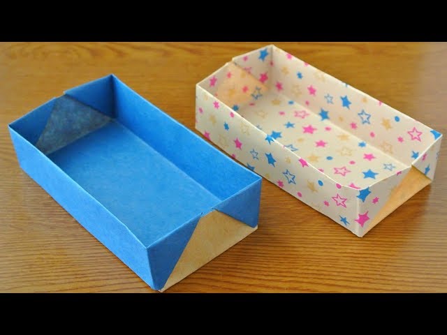 おりがみ かんたんな長方形の箱 の作り方 Origami Easy Rectangular Box Youtube