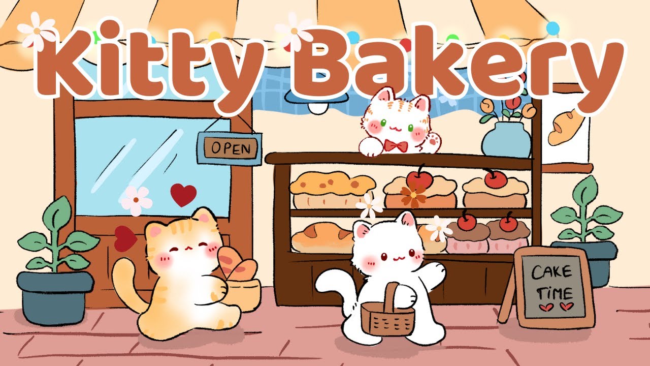 Cat Bakery Lofi 🍞🥐2 Hour Cafe Song ☕Stream cafe☀️cute & relaxing music 🔆 Make Your Day Better