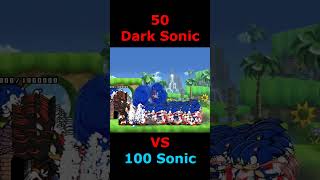The Battle Cat 50 Dark Sonic Vs 100 Sonic