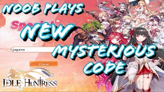 NEW Mysterious Code Global Server jaganx! | Idle Huntress