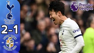 Tottenham Hotspur vs Luton 2-1 || Highlights & All Goals 2024🔥