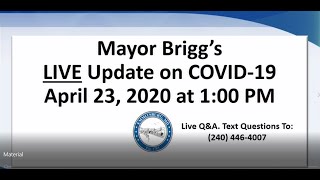 Mayor Briggs COVID-19 Update: April 23, 2020