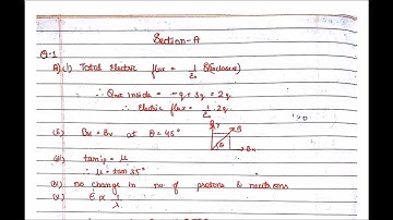 Isc 2019 physics paper 1 solved part 1