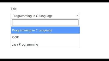 Searchable Select List in ASP.NET CORE |  ASP.NET MVC