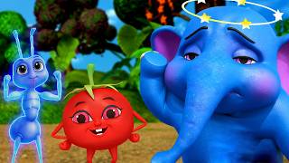 Aaha Tamatar Bade Mazedar | आहा टमाटर बड़े मज़ेदार   8 More Popular Hindi Rhymes | Happy Hop
