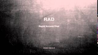 What does RAD mean