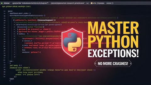 Python Exception Handling Made Easy (Try/Except Mastery)