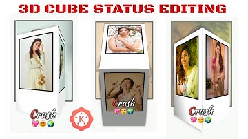 3D Cube Whatsapp Status Editing || Kinemaster || 3D Cube Status || DHANDE EDITZ