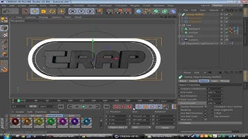Cinema 4D Tutorial - Frame around the text [English]