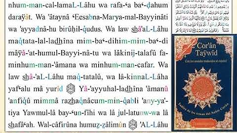 ختمة من مصحف التجويد باللغة الإسبانية الصفحة رقم 42