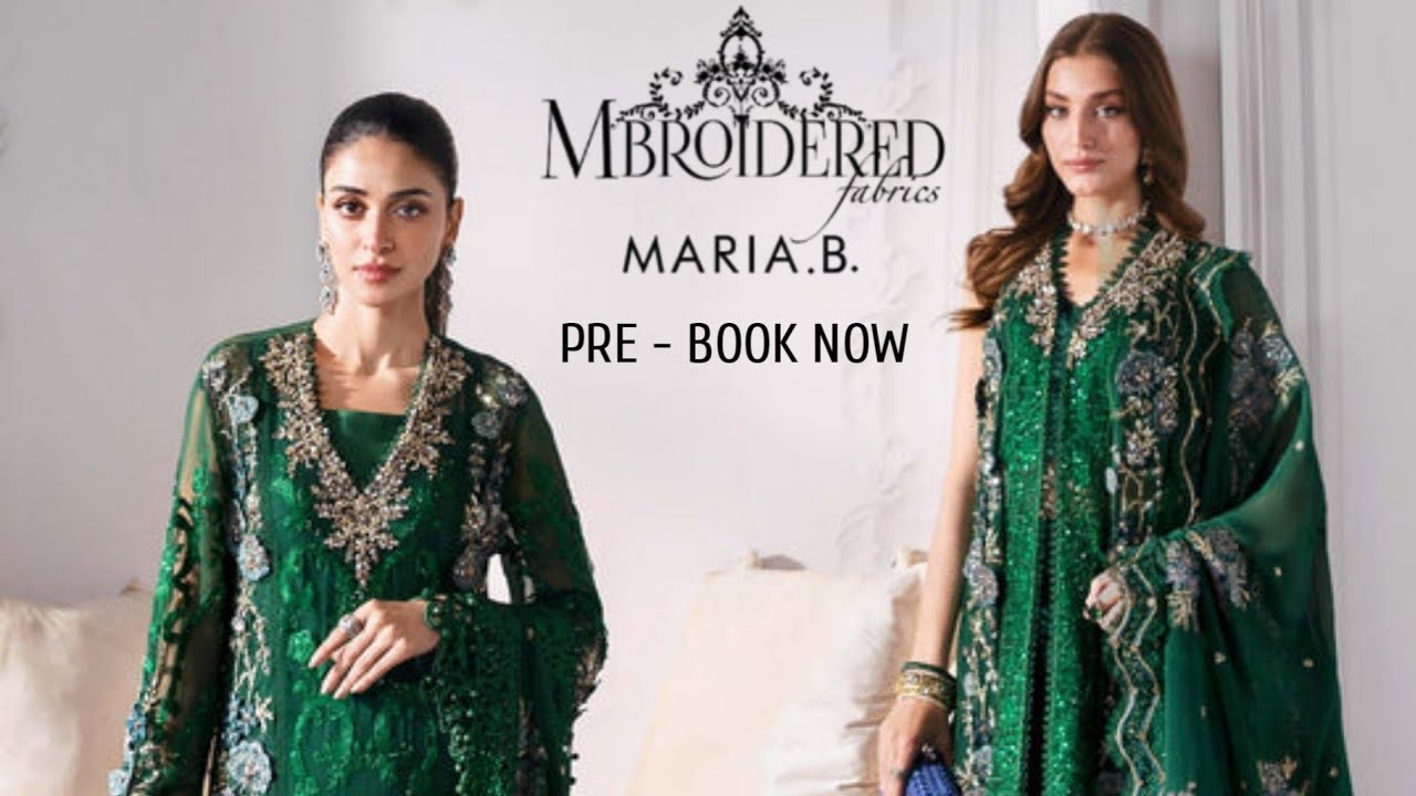 Maria B Mbroidered Collection 2025 | Maria B Unstitched Luxury Formal Collection | Anmol Bloach