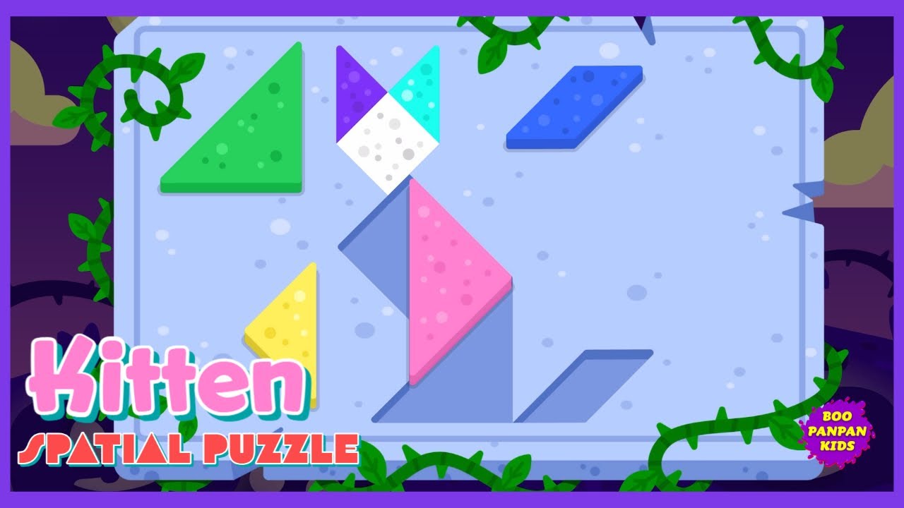 Spatial Puzzle Kitten Lingokids |Boopanpankids - YouTube