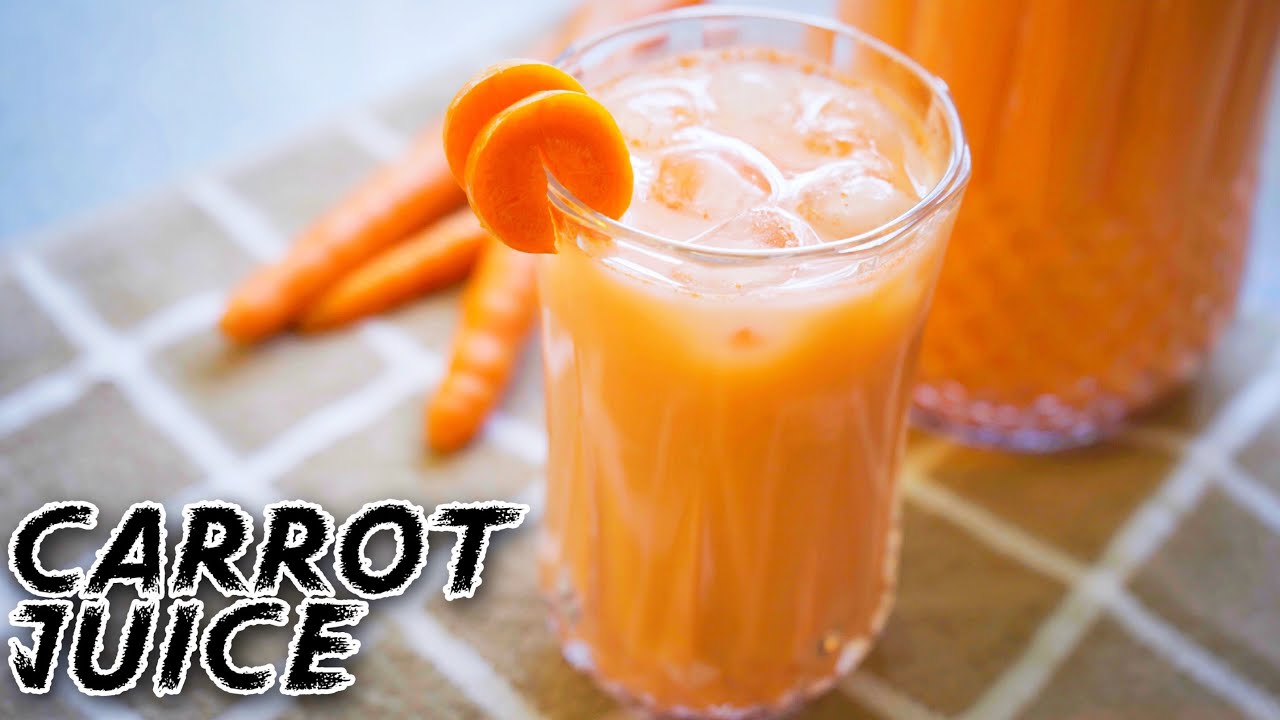 EASY CARROT JUICE RECIPE | For Skin Health - YouTube