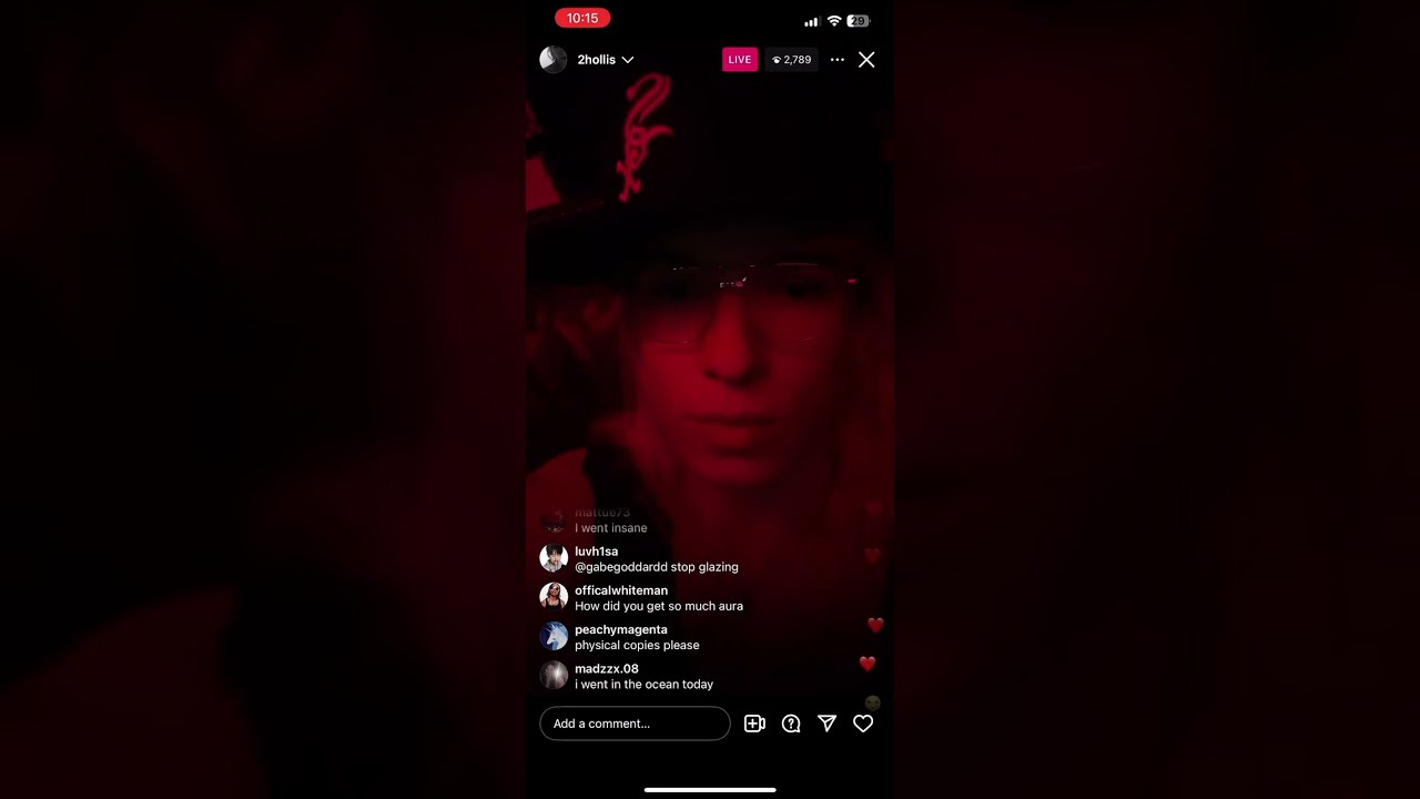 2hollis instagram live 05-30-2025