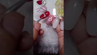 💖✨ flower nail art tutorial simple and easy design for beginners 🥰💫 #nailsart #nailideas
