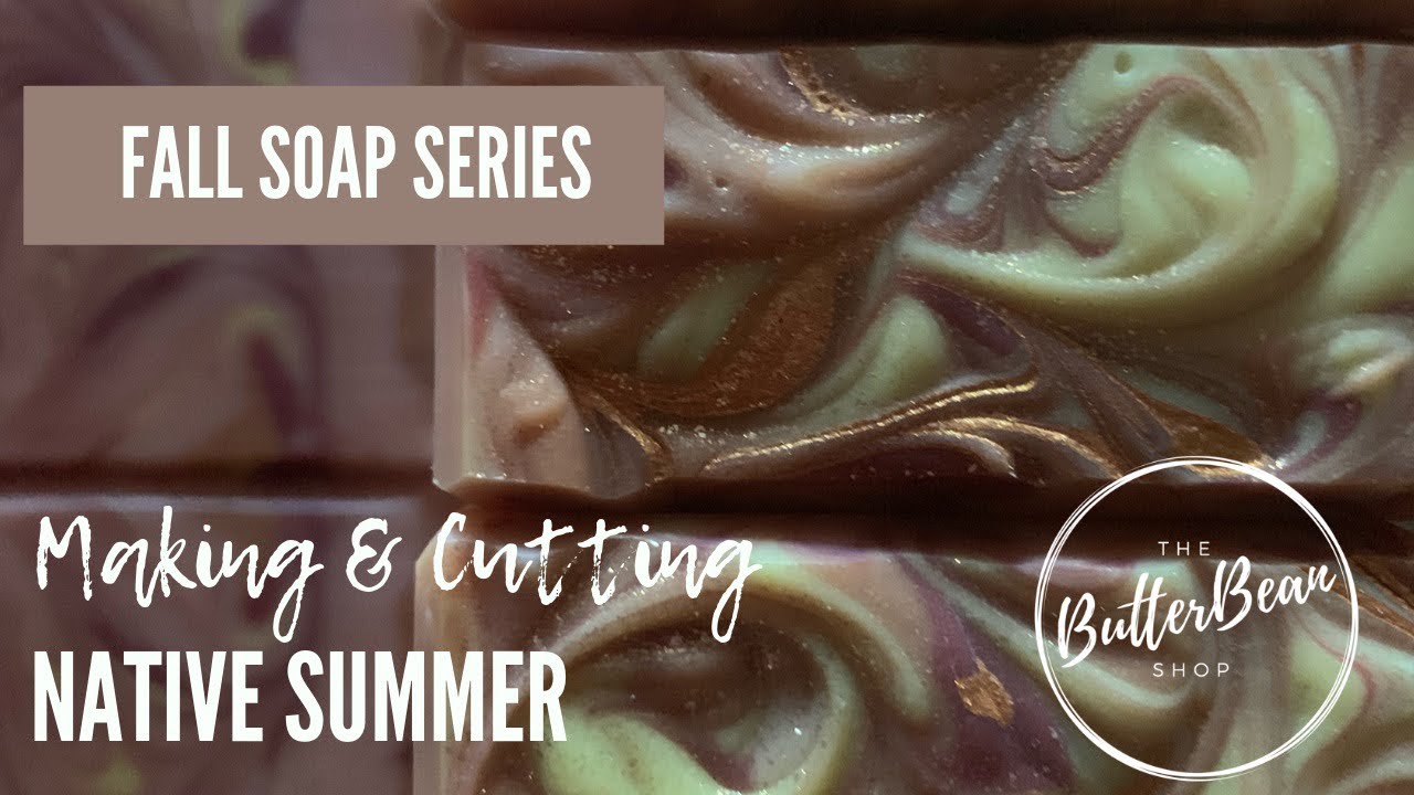 Making and Cutting Native Summer Cold Process Soap - YouTube