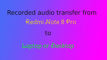 how to transfer data from mobile to laptop with data cable  using Redmi Note 8 Pro.