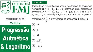 ⚕️FMJ 2026 📌 Arithmetic Progression (A.P.) \& Logarithm ☑️ Solved Math Question