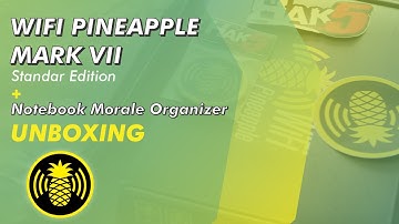 Hack5 Wifi Pineapple Mark VII Standar Edition + Notebook Morale Organizer Unboxing