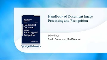 Handbook of Document Image Processing and Recognition