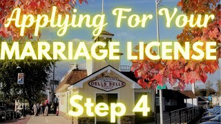 Applying For Your Marriage License - Step 4