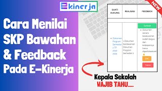 Tutorial on assessing subordinate SKP by the Principal on the latest eKinerja | eKinerja Tutorial